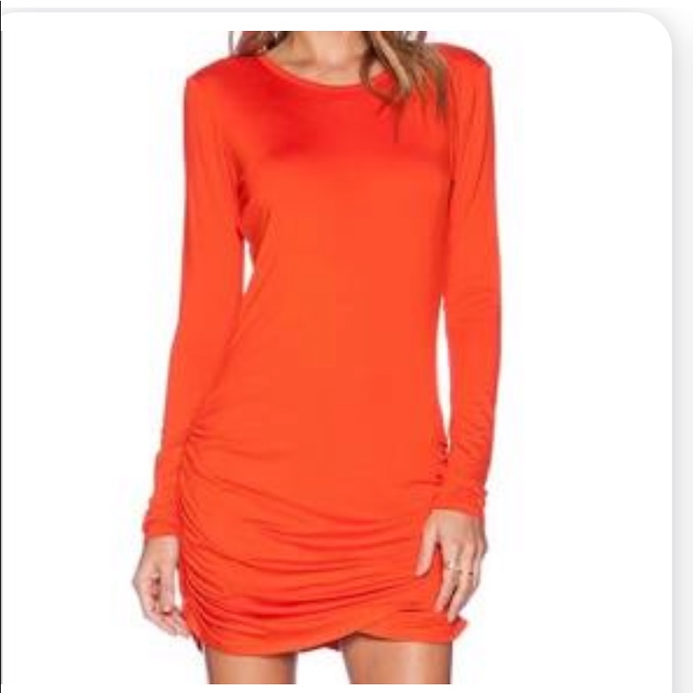 Trina by Trina Turk stretch red ruched mini sz S
